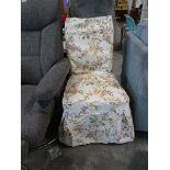 Dining chair with floral seat cover