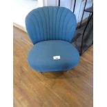 +VAT Modern blue upholstered shell type nursing chair