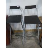Modern pair of folding stools
