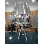 +VAT 'Passport to India' tree type silver coloured table lantern with matching shade