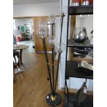 +VAT 6 branch floor standing lantern with globular glass shades