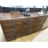 +VAT Modern hardwood multi drawer sideboard