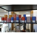 +VAT Collection of multi coloured wax candles