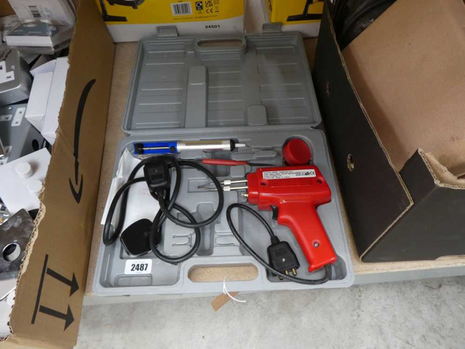 Cased 240V soldering gun