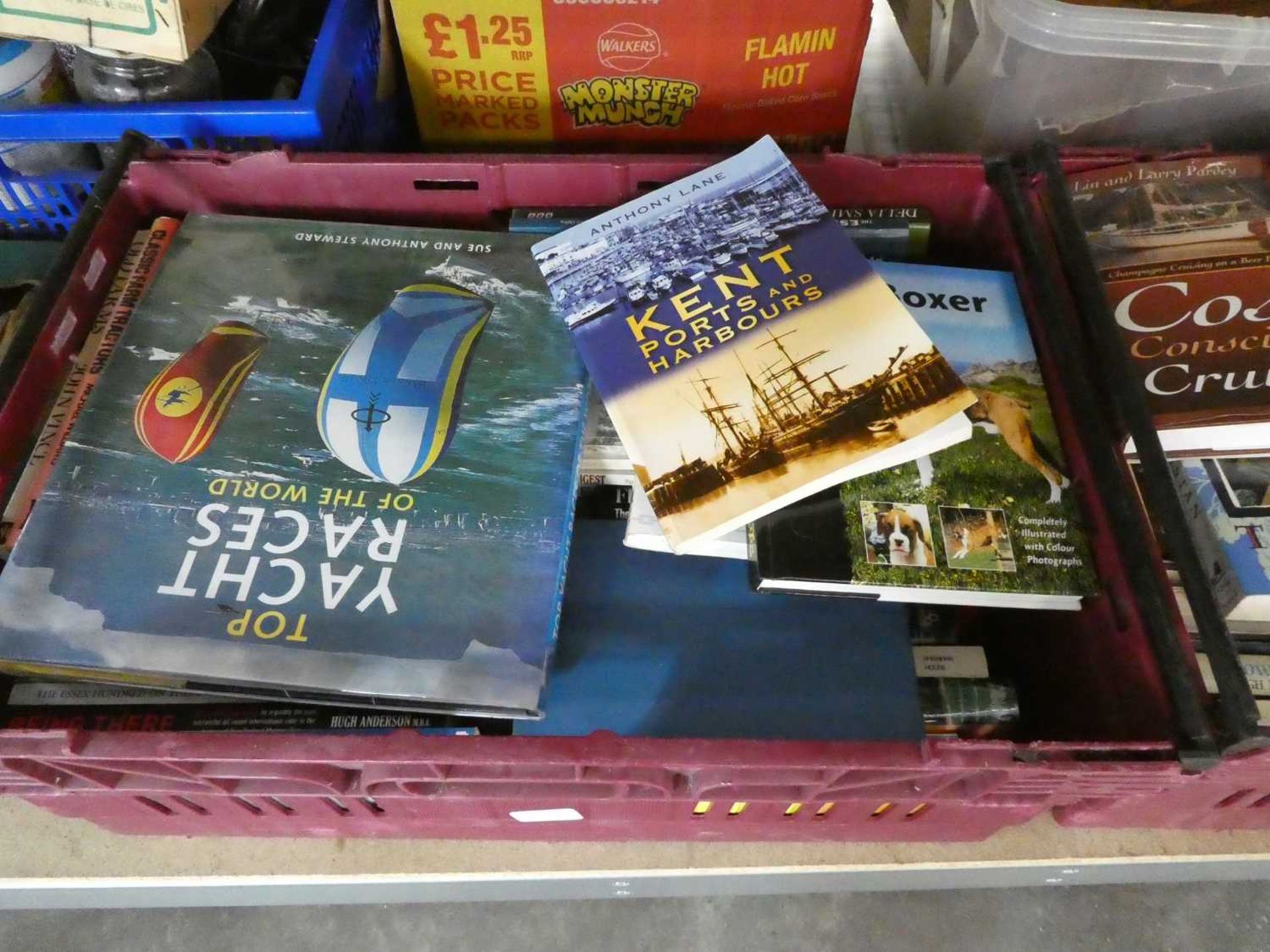 3 crates containing books incl. David Attenborough, coastal books, etc. - Image 2 of 4