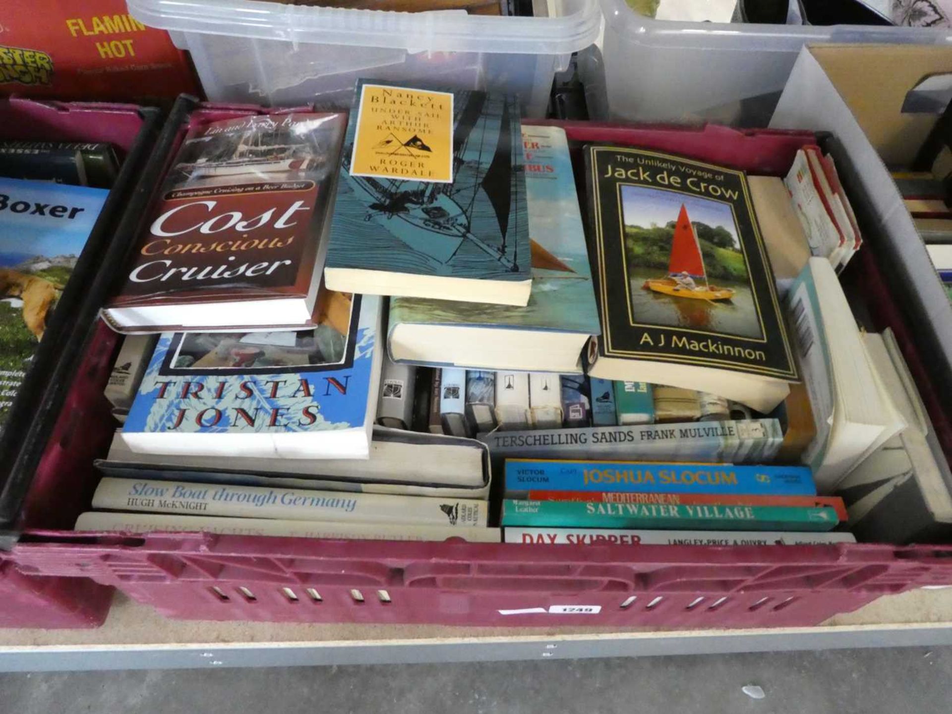 3 crates containing books incl. David Attenborough, coastal books, etc. - Image 3 of 4