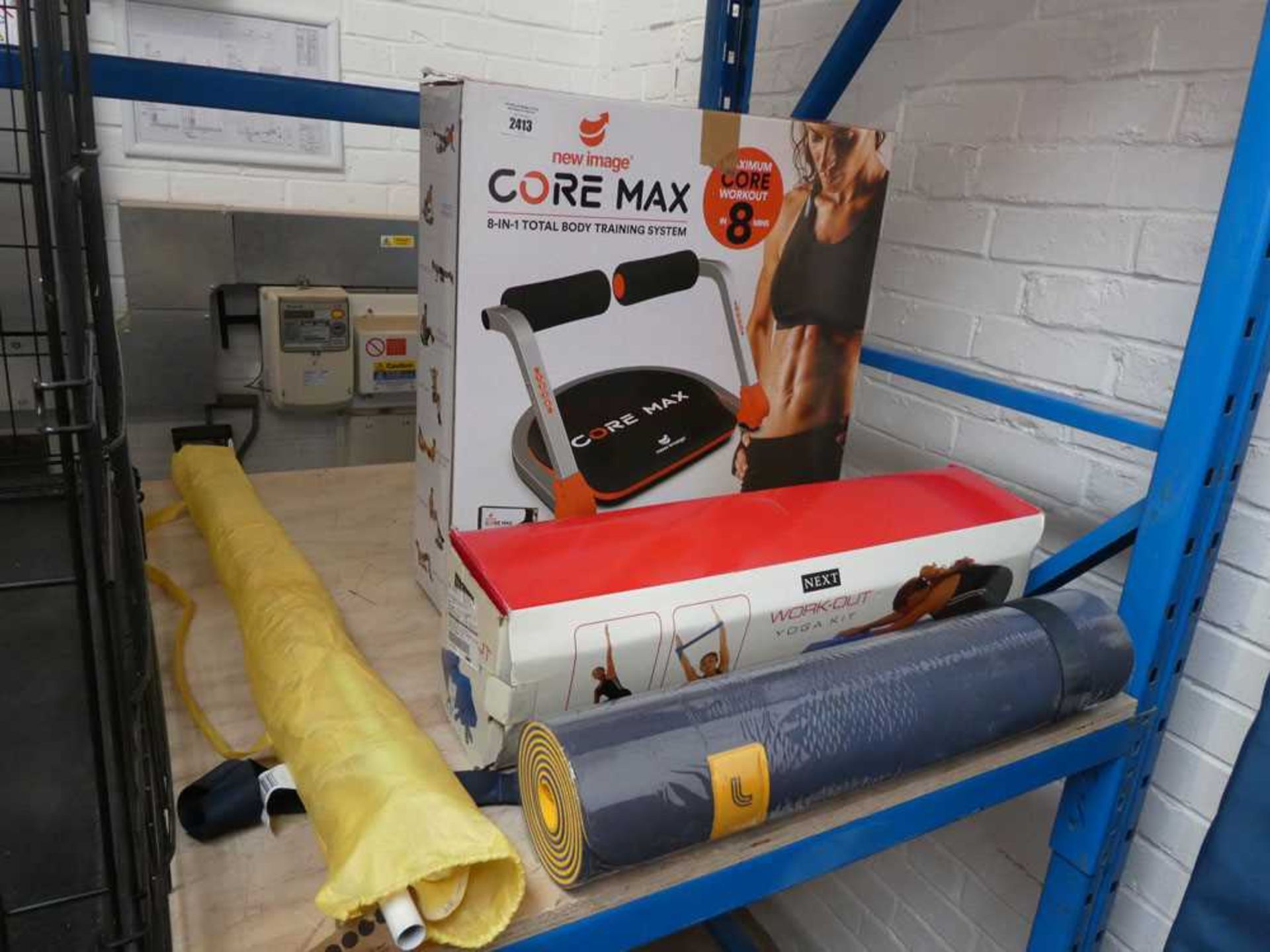 +VAT Boxed Core Max 8 in 1 total body training system with exercise mat and boxed workout yoga kit