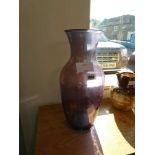 Modern purple glass vase