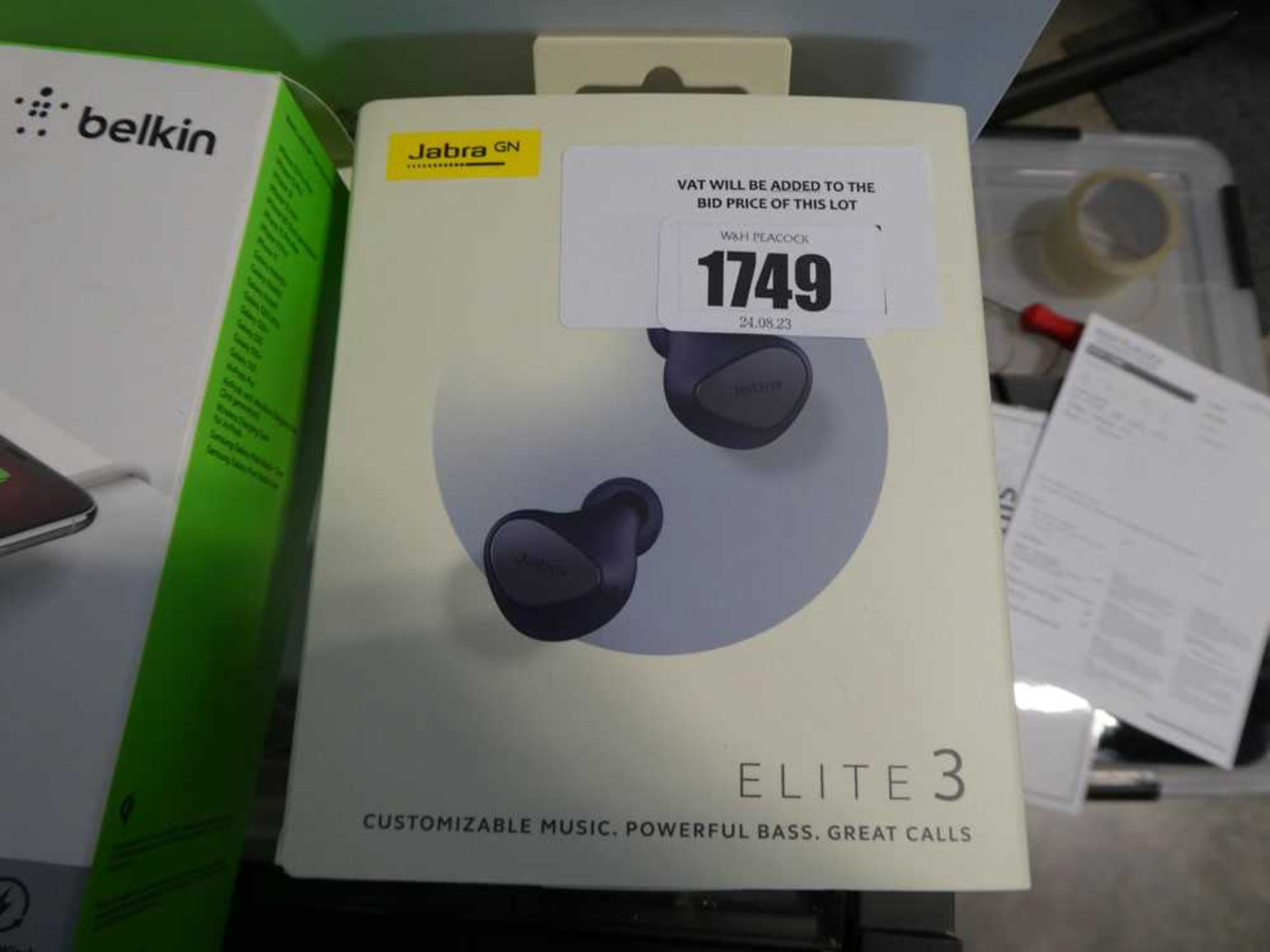 +VAT Pair of Jabra Elite 3 earbuds