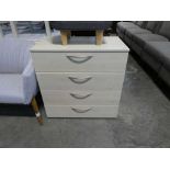 Modern beech effect bedroom chest of 4 drawers