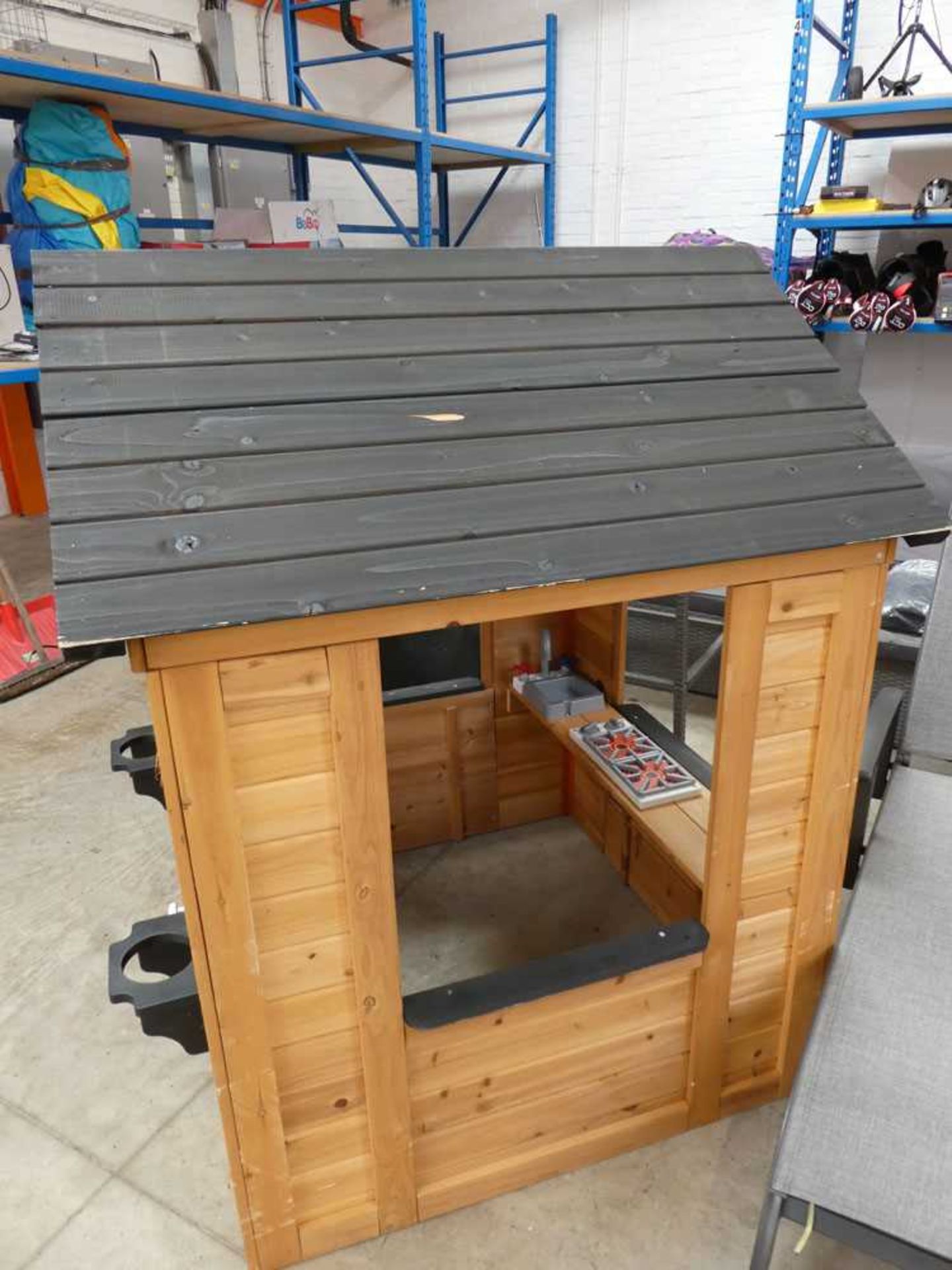 +VAT Wooden outdoor childs playhouse - Image 3 of 3