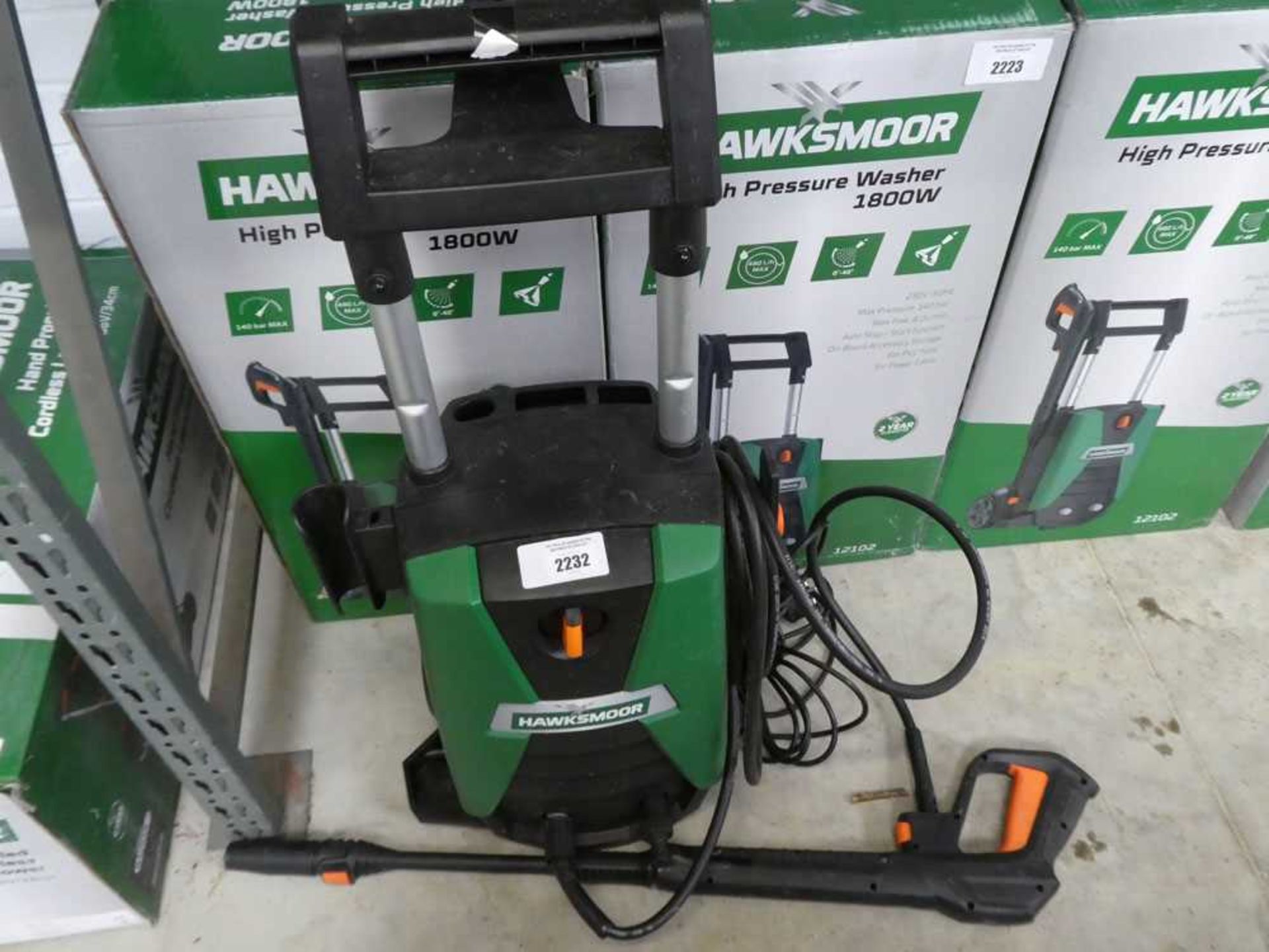 +VAT Unboxed Hawksmoor 1800W electric pressure washer