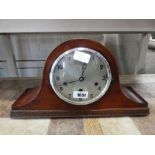Mahogany cased Napoleon type mantle clock, made by A J Gunn of Dover