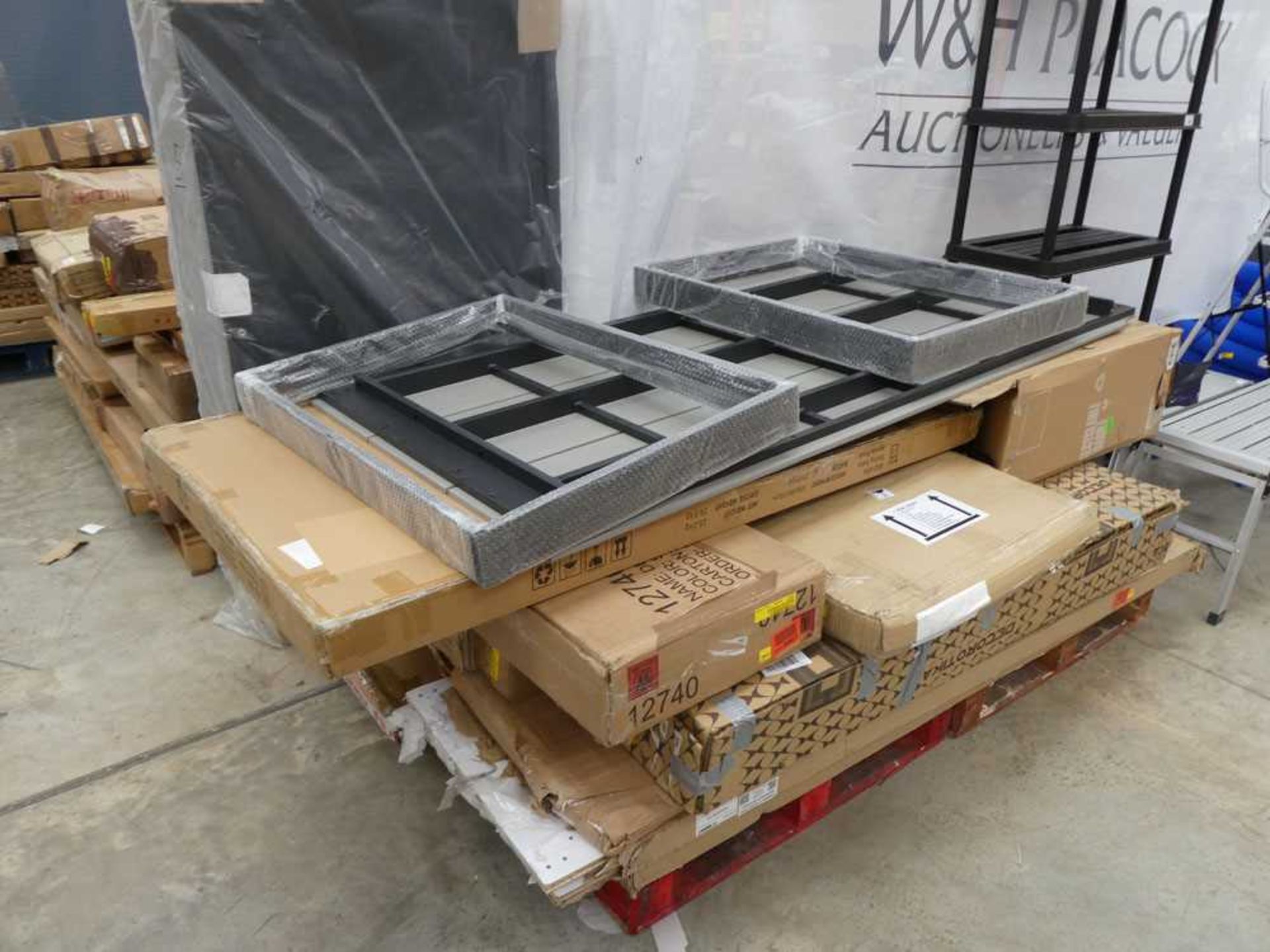 +VAT 3 pallets containing flatpack furniture