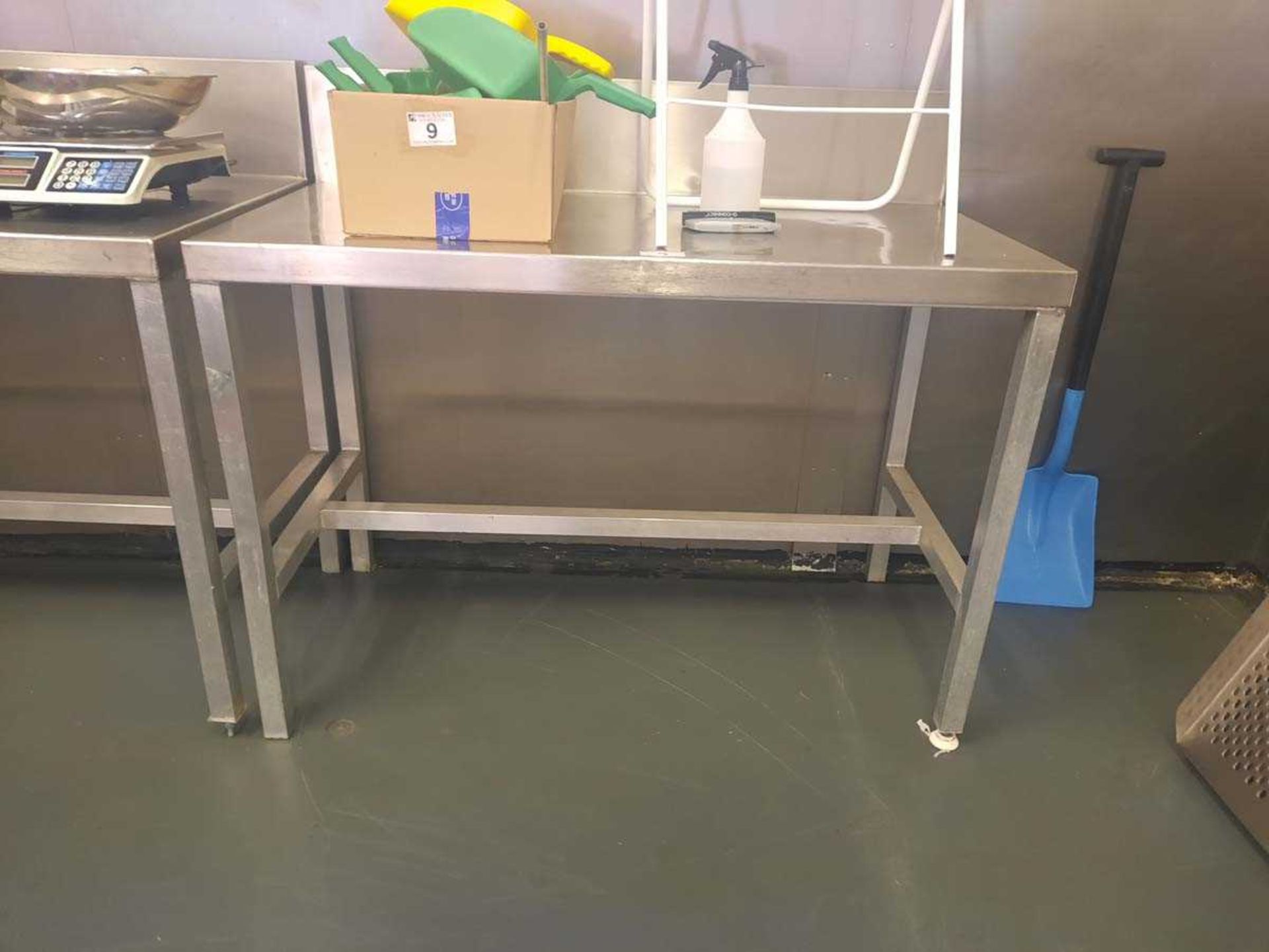 +VAT 1.2m x 60cm stainless steel preparation table - Image 2 of 2