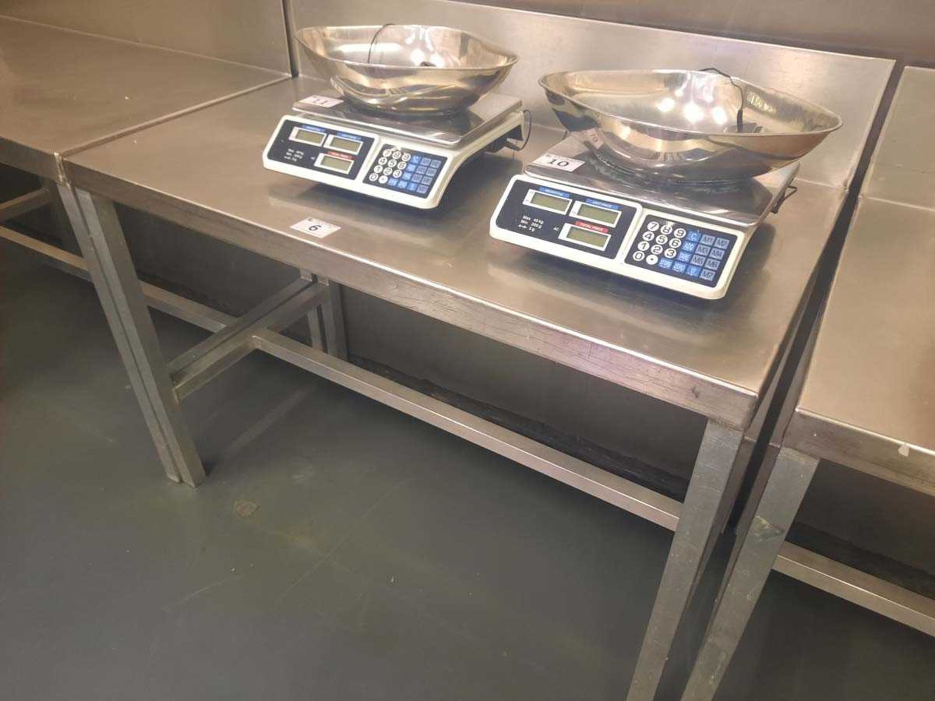 +VAT 1.2m x 60cm stainless steel preparation table