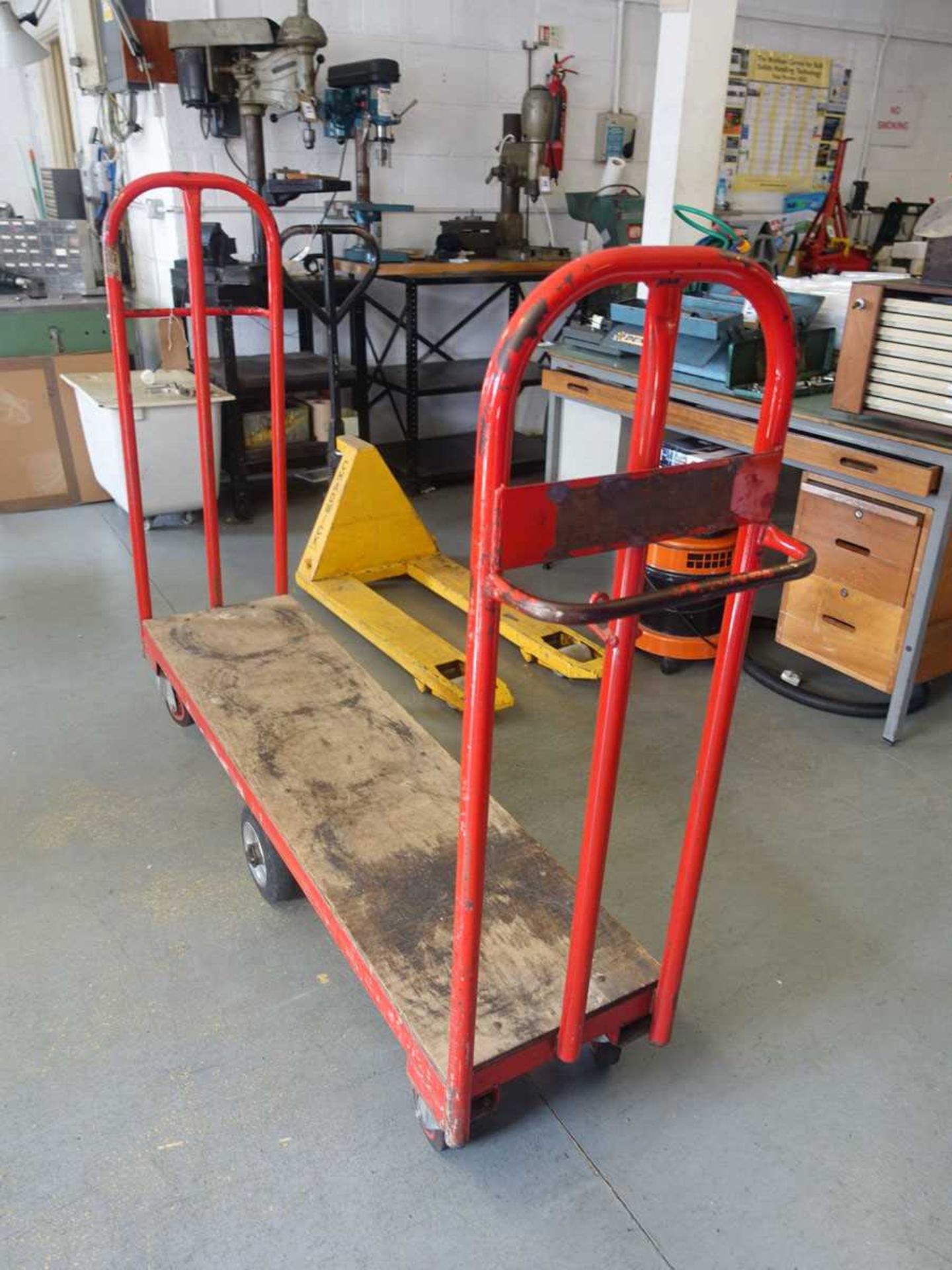 +VAT Narrow double ended platform trolley, with a small shopping trolley and double sided trolley - Bild 2 aus 4