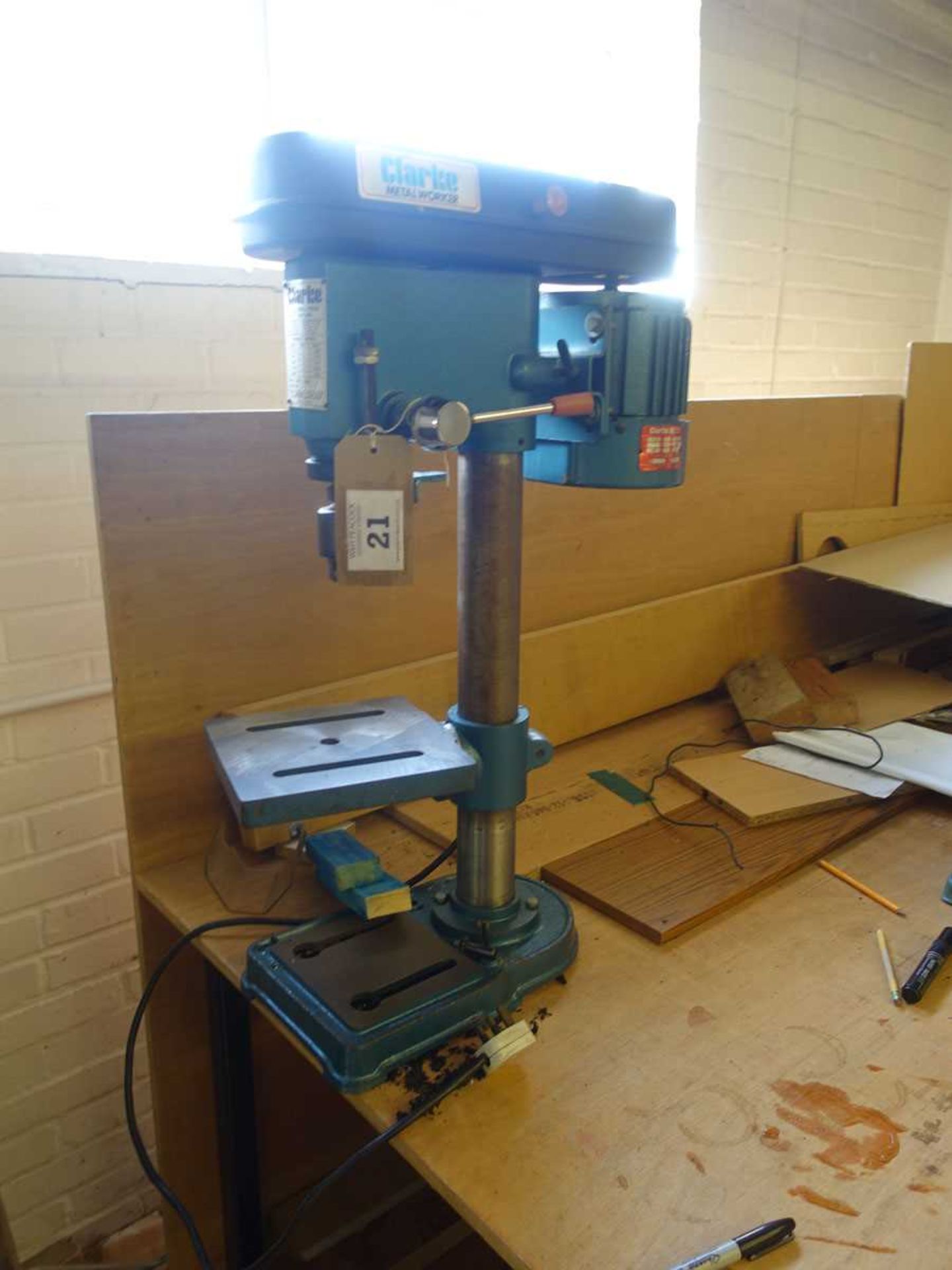 +VAT Clarke Metalworker 1/2" bench drill, model CDP5HP, year1998, single phase electric (On