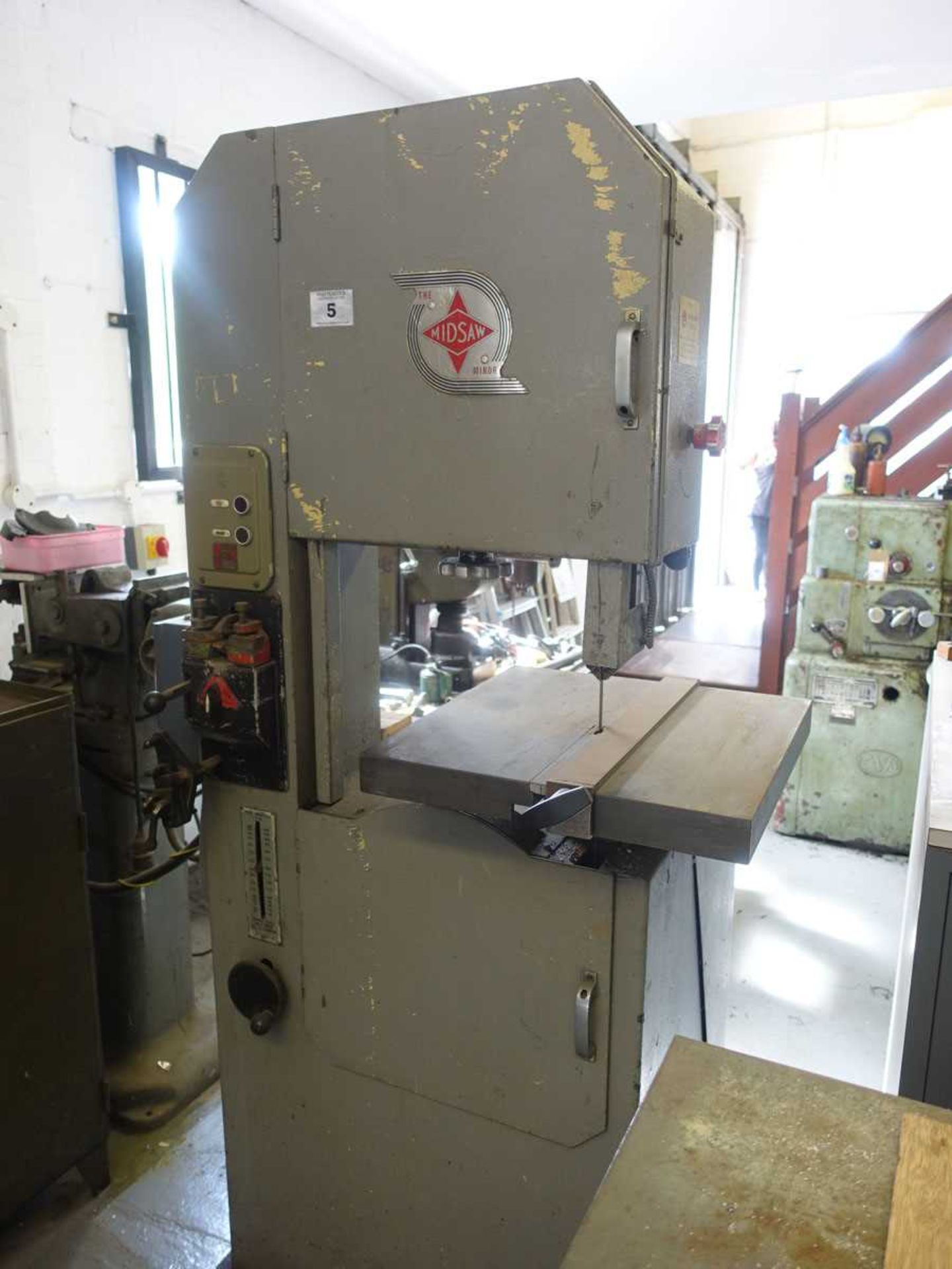 +VAT Midsaw Minor vertical bandsaw with band welder, 400mm throat