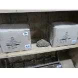 2 boxes each containing approx. 20 gold decorative corals