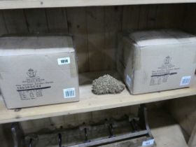 2 boxes each containing approx. 20 gold decorative corals