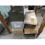 5 various metal single drawer filing units