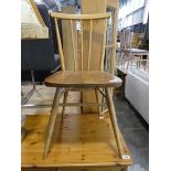Ash and elm ercol spindle back dining chair