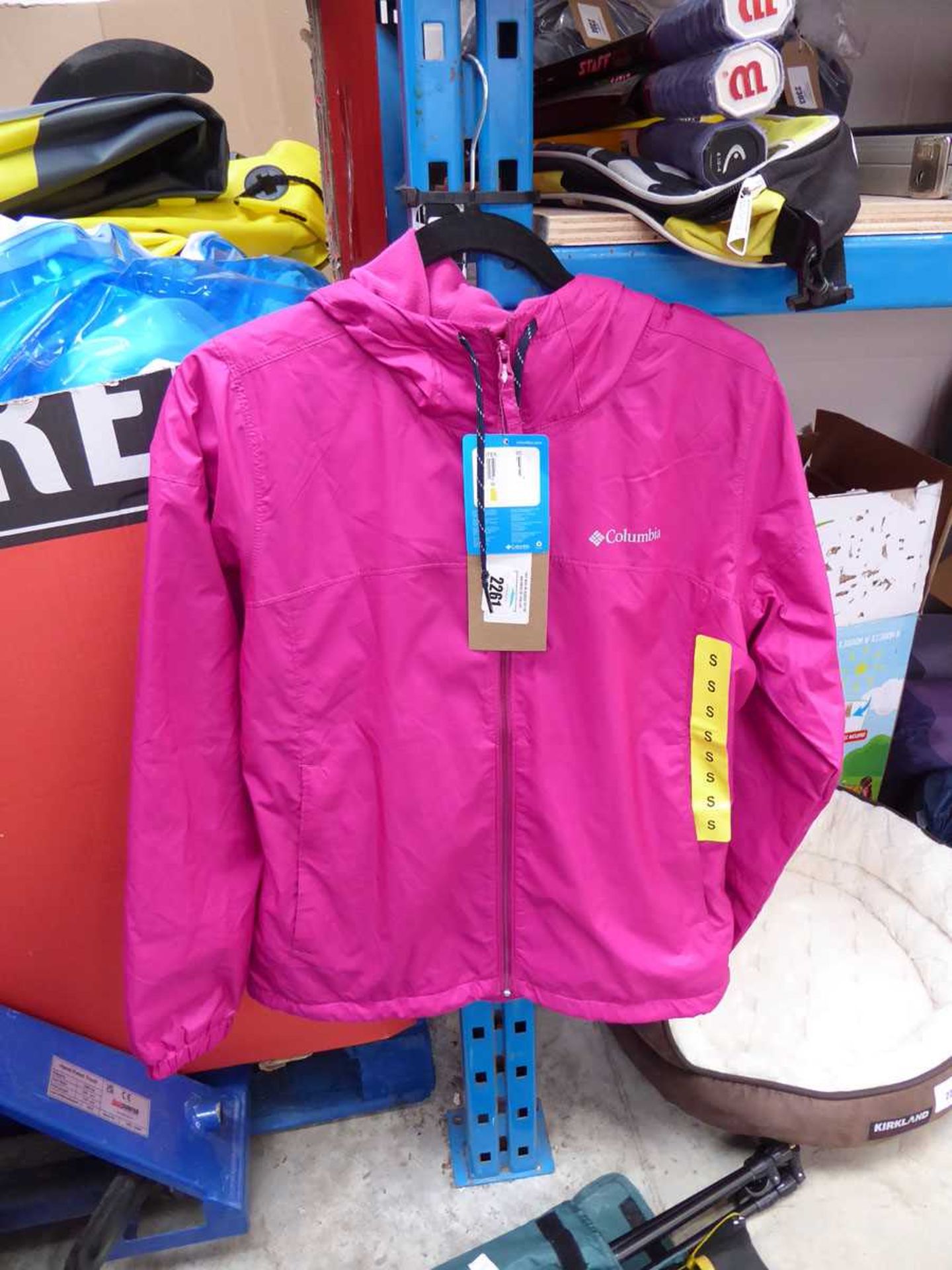 +VAT Collumbia rain jacket in pink (size S)