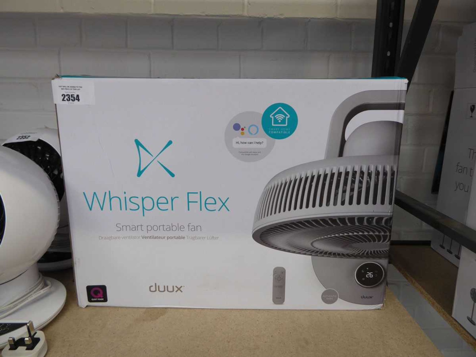 +VAT Boxed Duux Whisper Flex smart portable fan