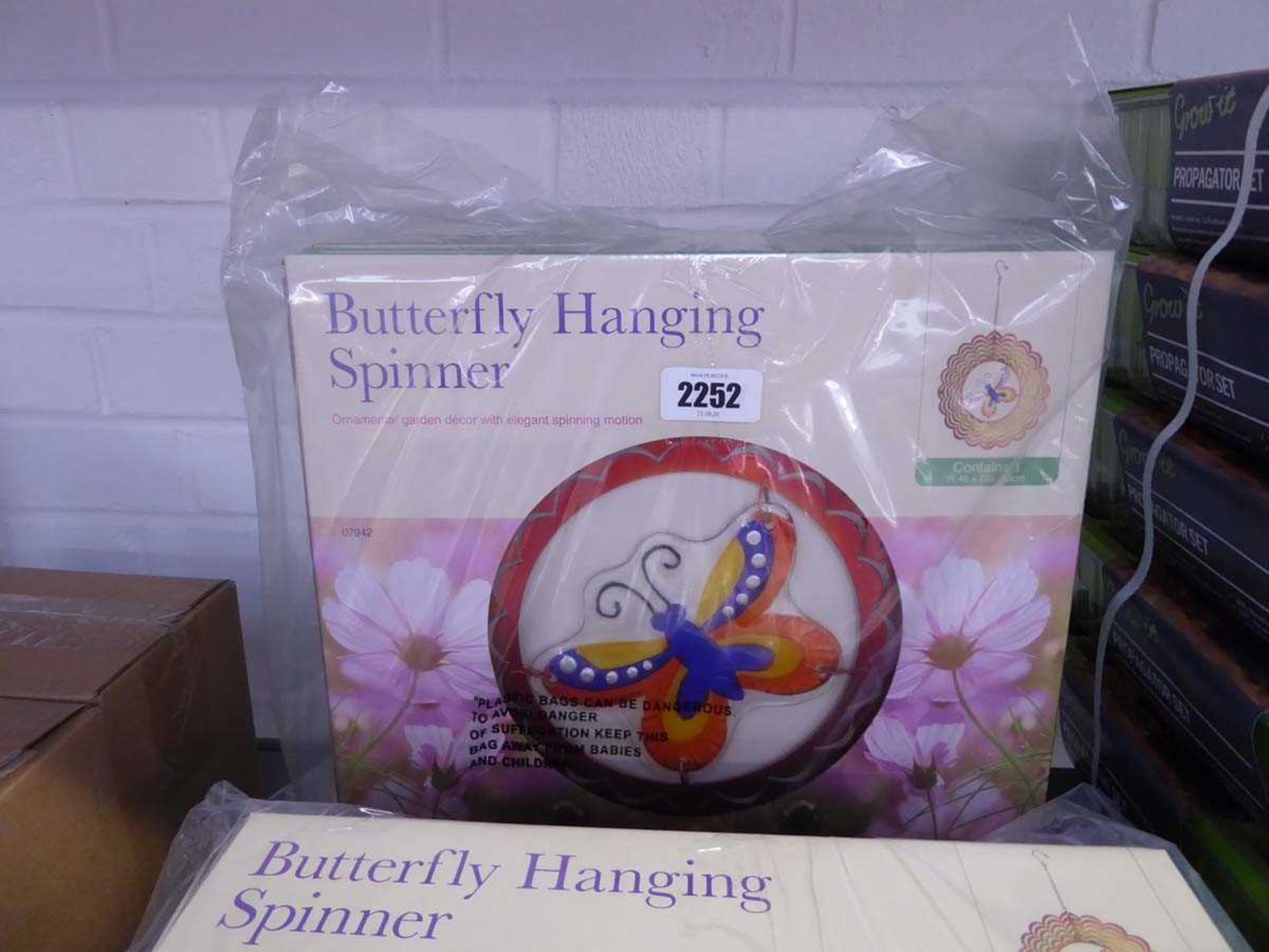 6 Eden Bloom butterfly hanging spinners