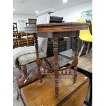 Edwardian mahogany octagonal topped occasional table