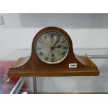 Edwardian mahogany cased Napoleon type mantle clock