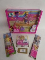 +VAT Collection of Barbie dolls incl. gymnast Barbie, Tennis Barbie and 2 further dolls