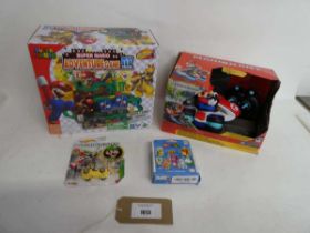 +VAT Quantity of Super Mario toys and games incl. Super Mario Adventure Game DX Deluxe. Mario Kart