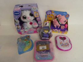 +VAT Selection of electronics incl. Vtech Glitter Me Kitty, My Pet Pig, Secret Safe Magic