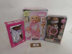 +VAT 3 toy dolls incl. Baby Annabell, Tiny Tears and New York doll collection