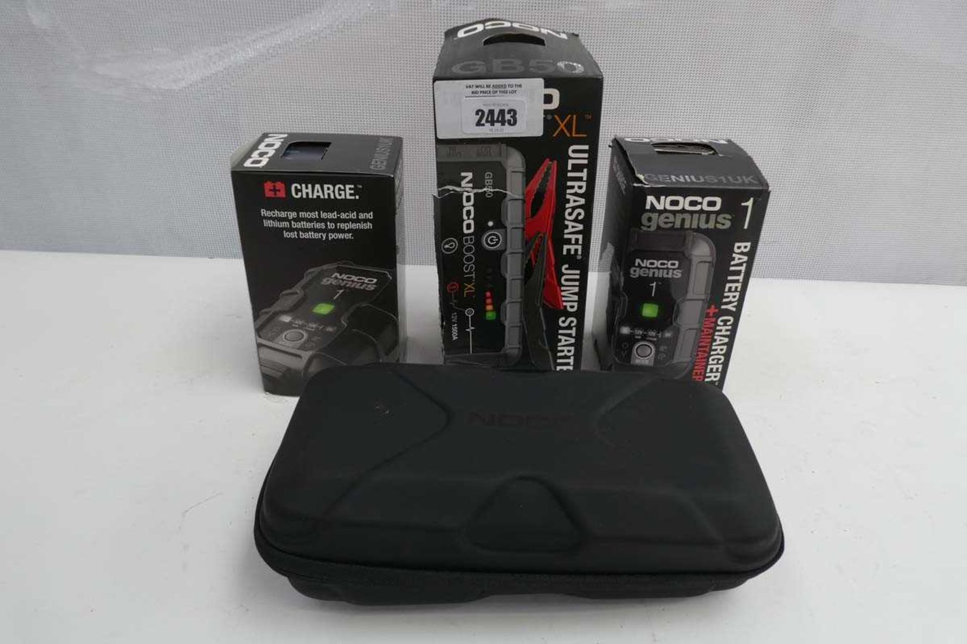 +VAT 3 NOCO battery chargers & an empty NOCO case