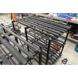Black heavy duty 3 tier shelving rack