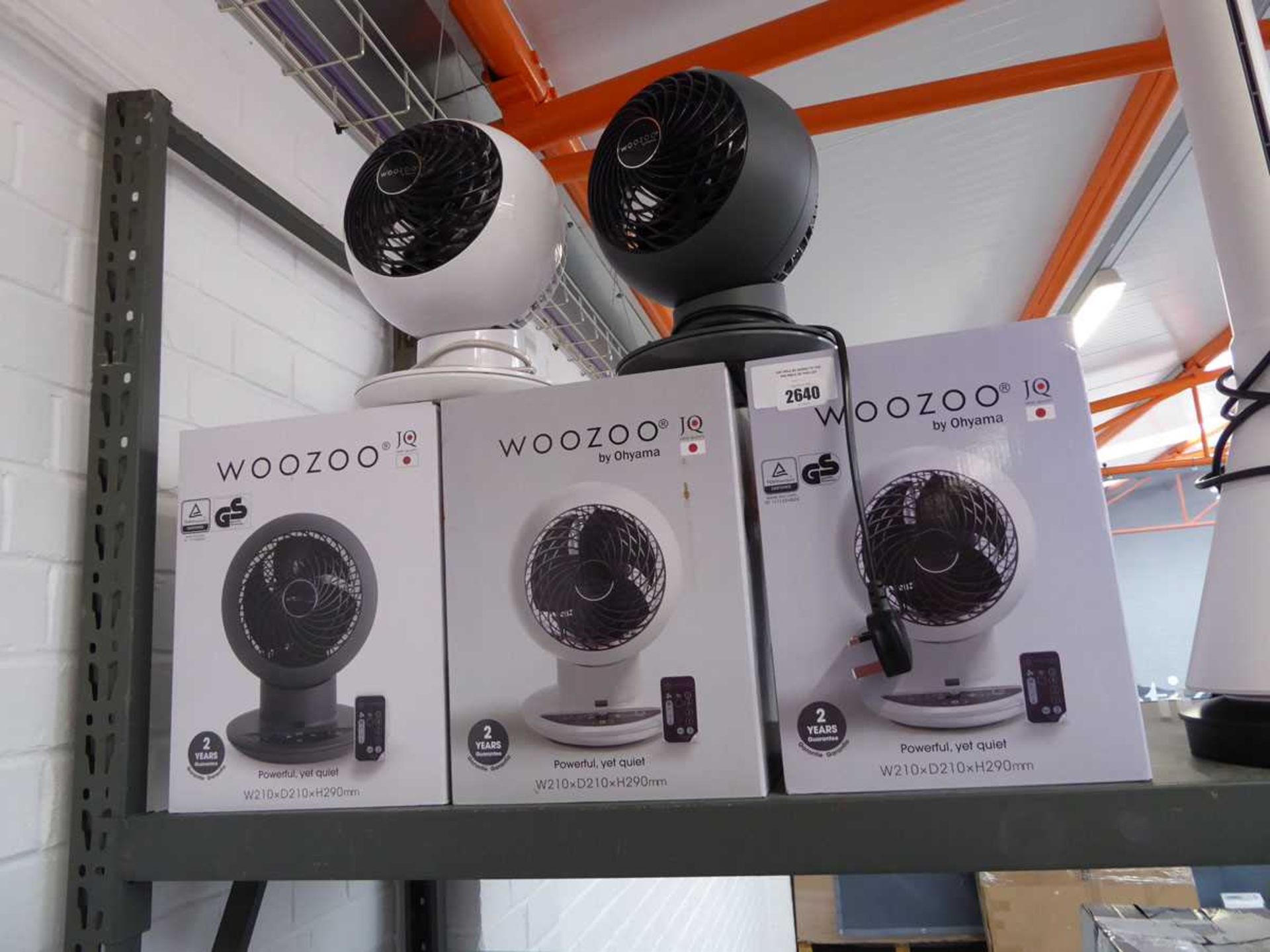 +VAT 3 boxed and 2 unboxed Woozoo fans