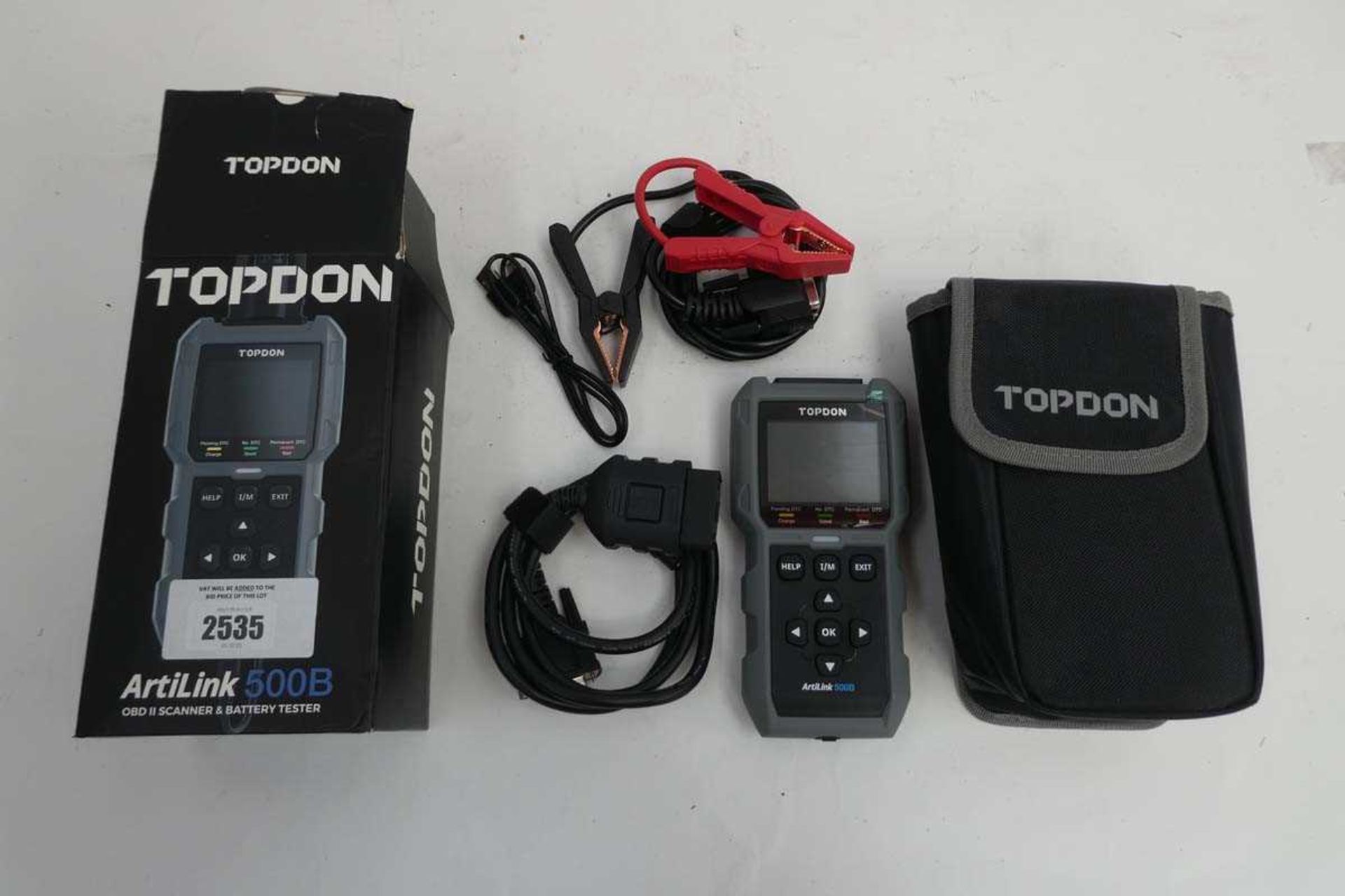 +VAT Topdon Artilink 500B battery tester kit