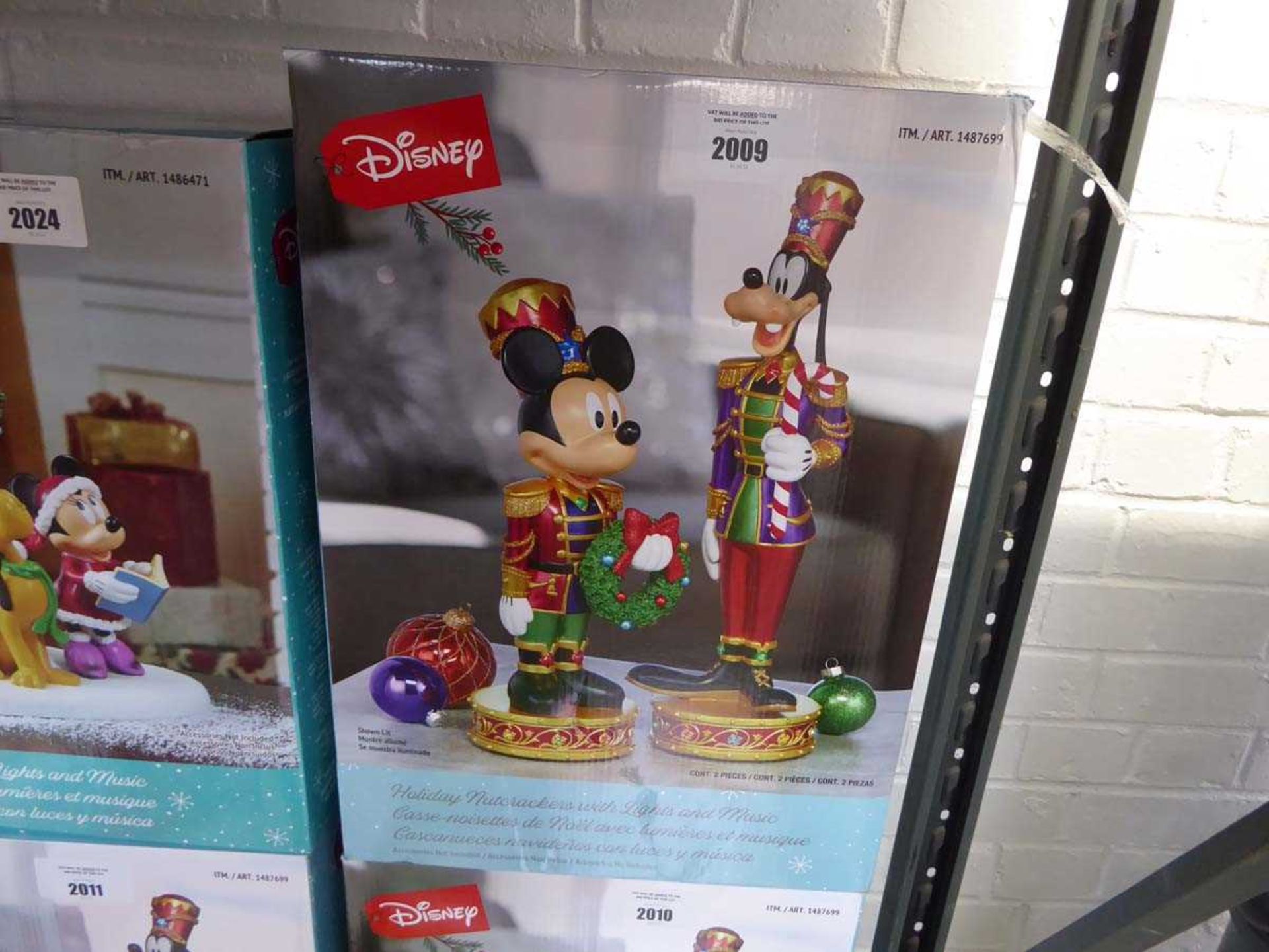 +VAT Disney holiday nutcracker with lights and music, boxed