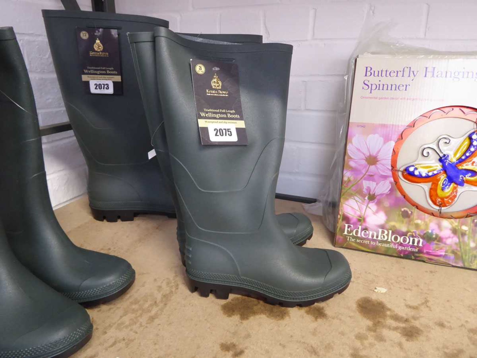 2 pairs of Kent & Stowe traditional full length Wellington boots (size 3) - Bild 2 aus 2