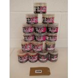16 tubs of Mainline pop-up boilies incl. hybrid, link, cell and spicy crab