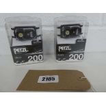 2 Petzl Bindi head torches