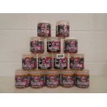 14 tubs of Mainline balanced wafters carp fishing bait incl. fruitella, salty squid and hybrid