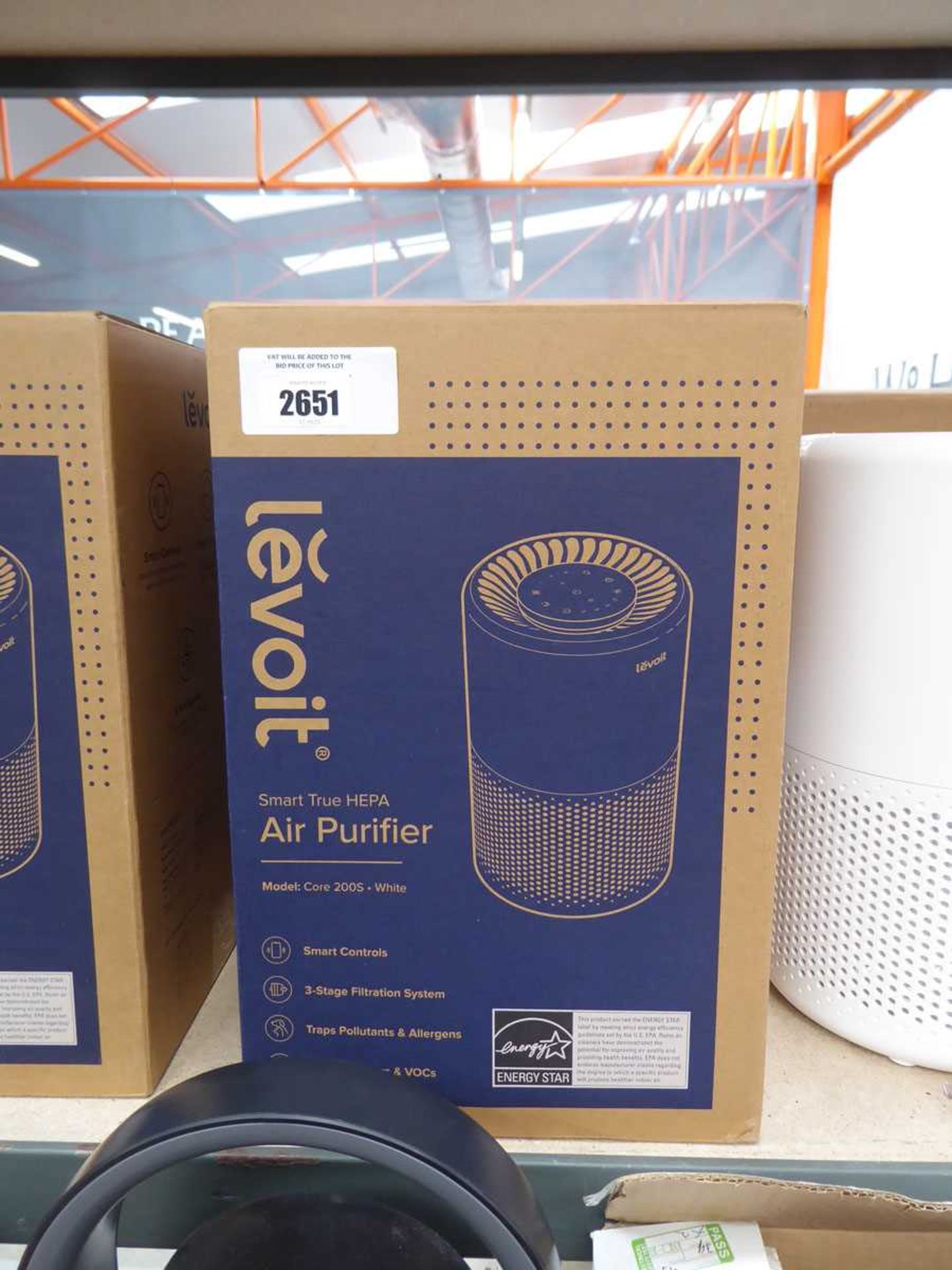 +VAT 2 boxed Levoit Smart True Hepa air purifiers