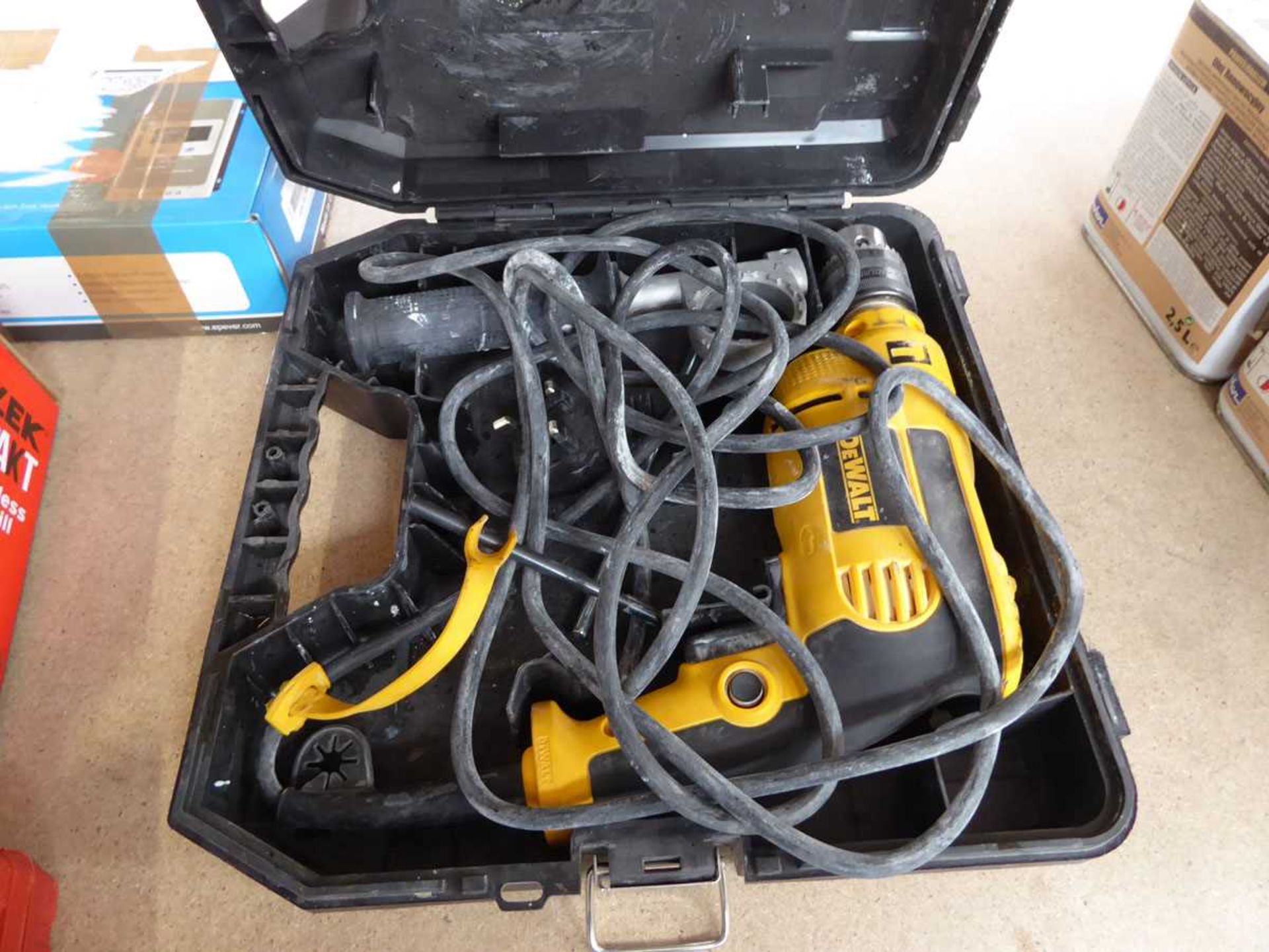 +VAT Cased DeWalt corded hammer drill - Image 2 of 2