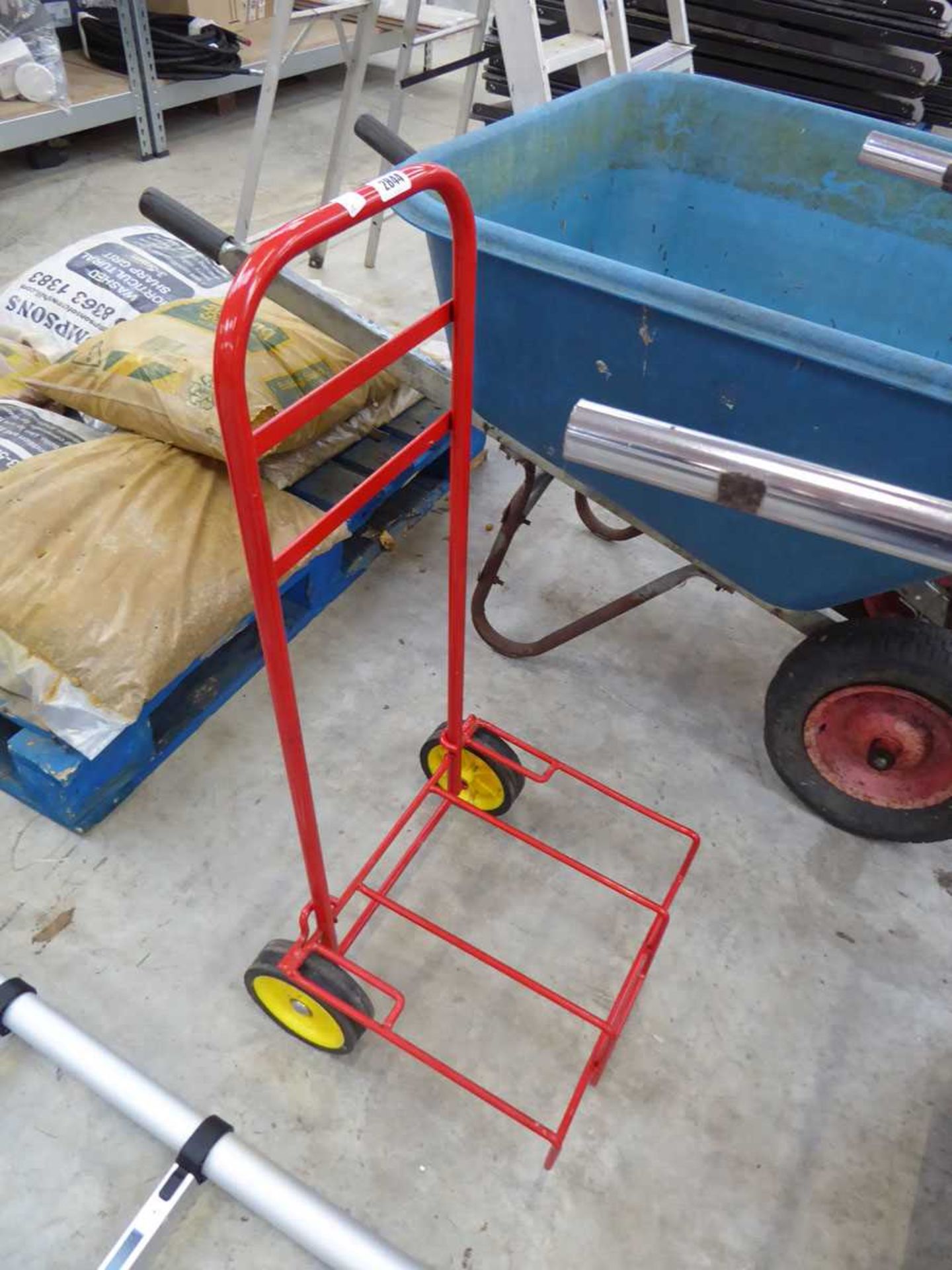 Red 2 wheeled trolley