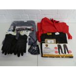 +VAT 2 pairs of Port West safety coveralls in navy and red with pair of Iron Mountain Workwear