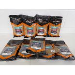 9 bags of Sonubaits bread crumb incl. black and toasty brown